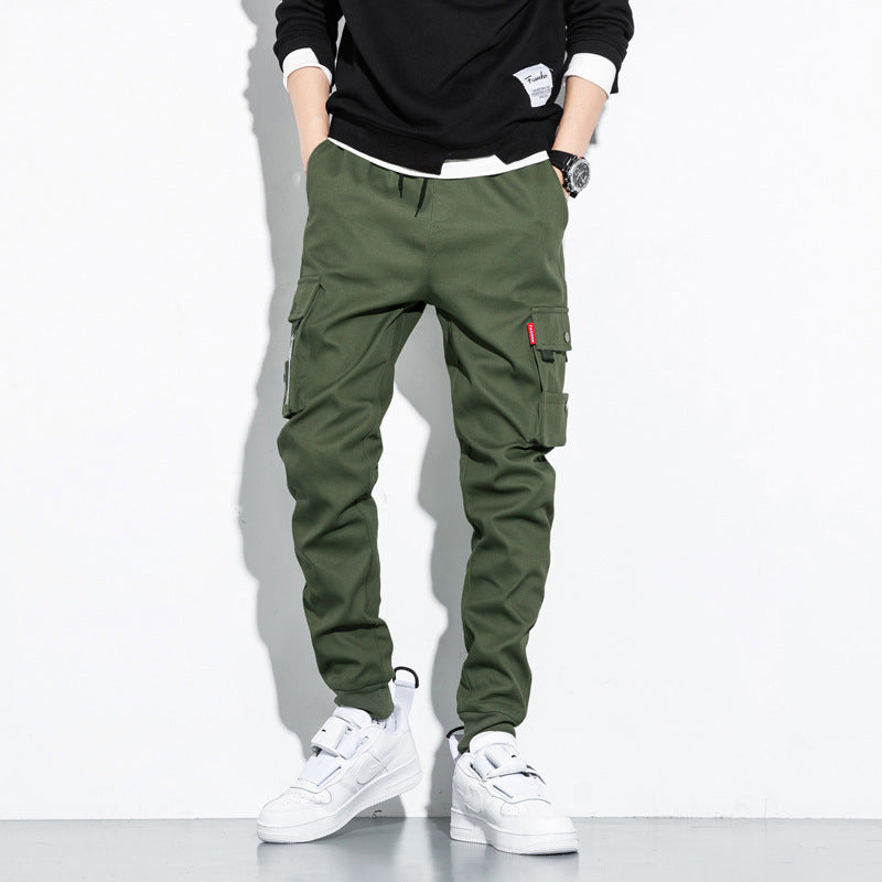 Plus Fat Plus Size Casual Pants, Cotton Trousers, Trendy Cropped Trousers Men