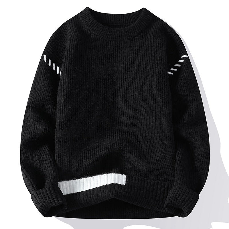 Round Neck Men's Thickened Sweater